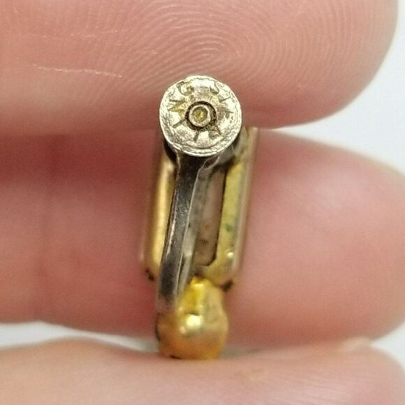 Vintage Sterling Silver Rectangle Rhinestone Clip On Screw Back Earrings, Gold - Picture 5 of 8